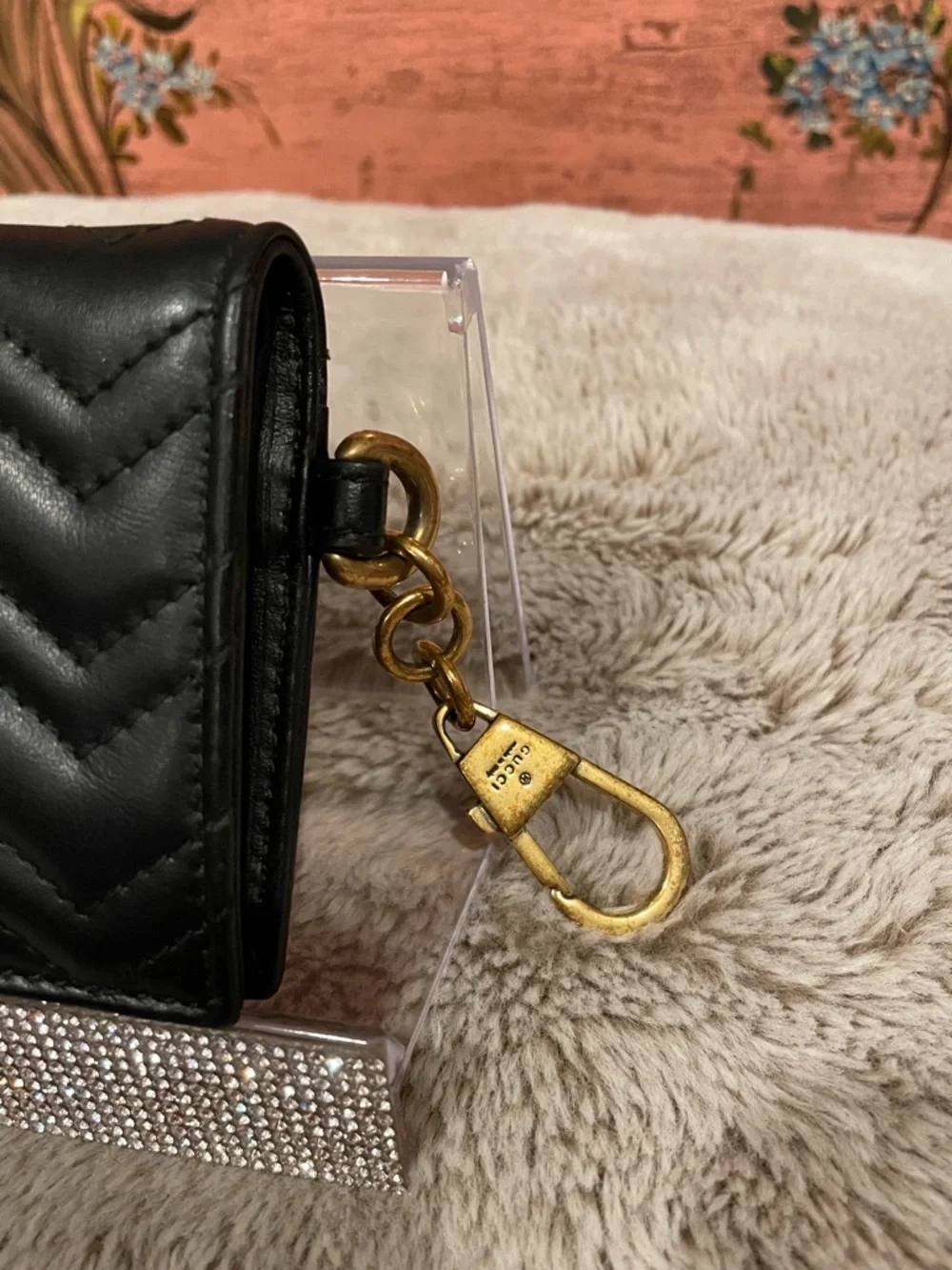Gucci GG Marmont Card Holder Black Calfskin - Picture 2 of 7